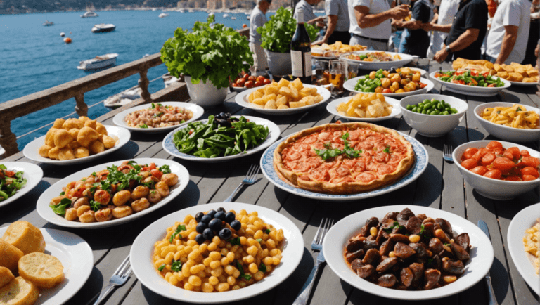Assiette de spécialités de la Côte d'Azur